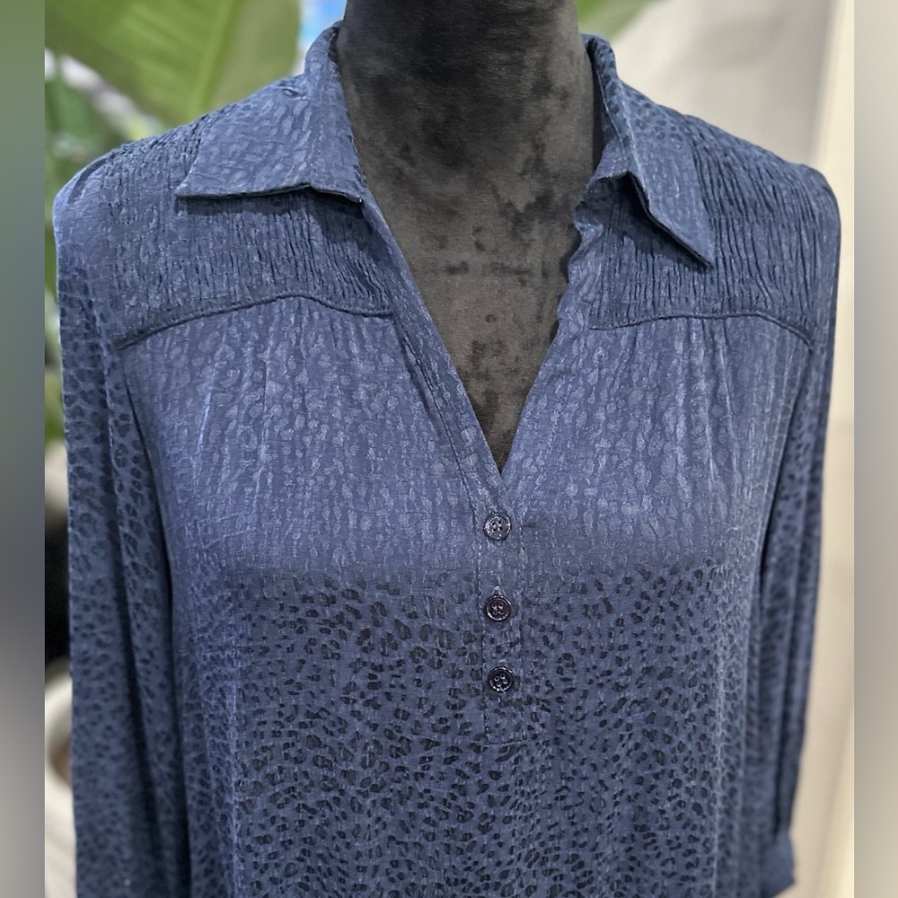 ✨NWT✨ Gerard Darel Blue & Black Cheetah Print Janelle Dress Size 36 (US Size 4) - Picture 3 of 16